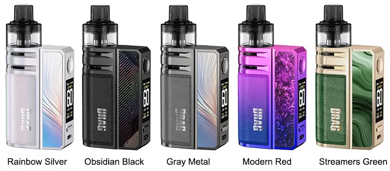 VOOPOO Drag E60 Kit (Forest Era Edition) - Gray Metal - Image 2