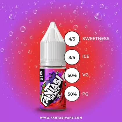 Grape Strawberry (Remix) Fantasi Nic Salt E-Liquid 50/50VG – 10ml – TPD - Vapestorm Co