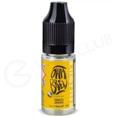 Tobacco Ziggicig E-liquid by Ohm Brew 50/50 Nic Salts