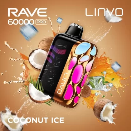 Linvo Rave 60000 Pro Disposable Vape – Coconut Ice
