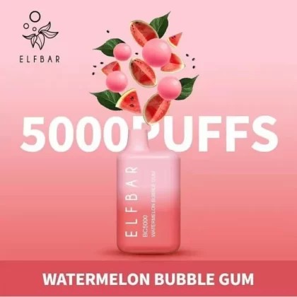 ELF BAR WATERMELON BUBBLE GUM BC5000 DISPOSABLE POD - Vape Product, Vape Product