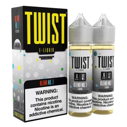 TWIST E-Liquid - Blend No.1 (Tropical Pucker Punch) - 120ML E-Liquid (Twin 60ML Pack) - 0MG