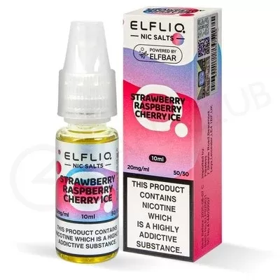 Strawberry Raspberry Cherry Ice Nic Salt E-Liquid by Elf Bar Elfliq - Ecigpremium