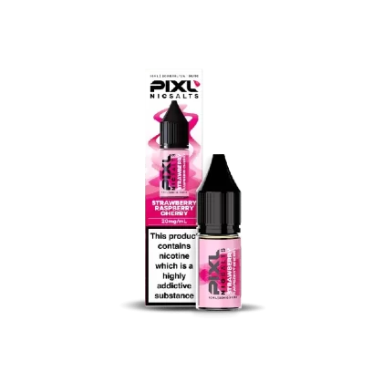 PIXL Nic Salt E-Liquid Strawberry Raspberry Cherry 10ml - Nicotine Strength#20mg>10mg