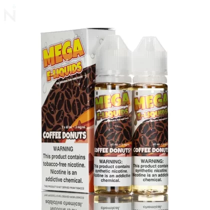 Mega E-Liquid - Coffee Donuts - 120mL - Vape Product, Vape Product