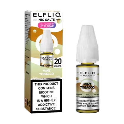 Elf Bar Elfliq Mint Tobacco E Liquid 10ml - 5mg