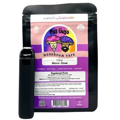 Psy Guys Micro-Dose Mushroom Vape – Vibe - Vape Product, Vape Product; Blackberry, Passionfruit (30B32C)