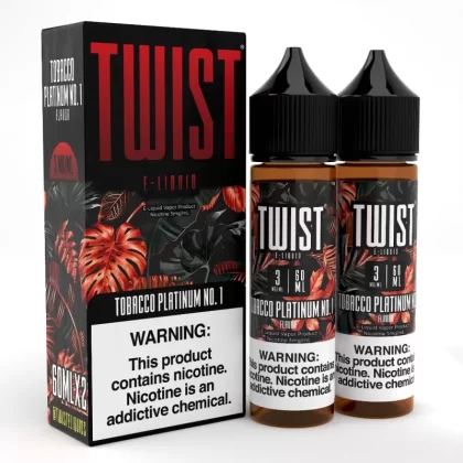 Twist e-Liquids Tobacco Platinum No. 1 eJuice - 120mL (2x60mL); Vape Product, Vape Product (0C1FDB)