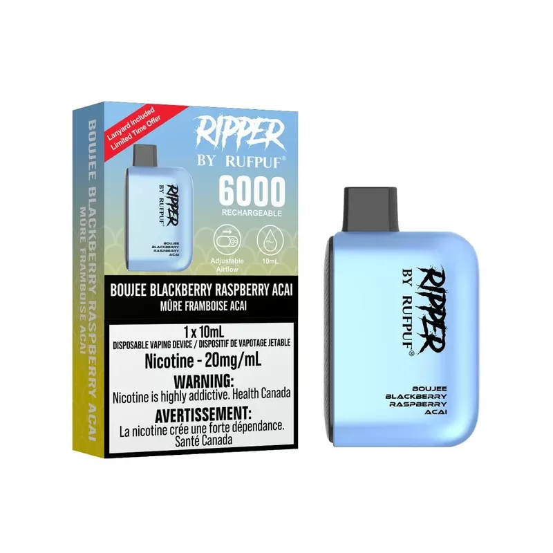 RUFPUF Ripper 6000 Disposable – Boujee Blackberry Raspberry Acai