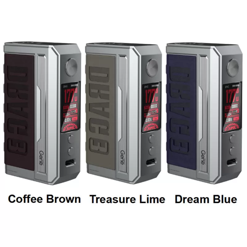 VOOPOO DRAG 3 TC Box MOD 177W - Silver Coffee Brown - Image 3