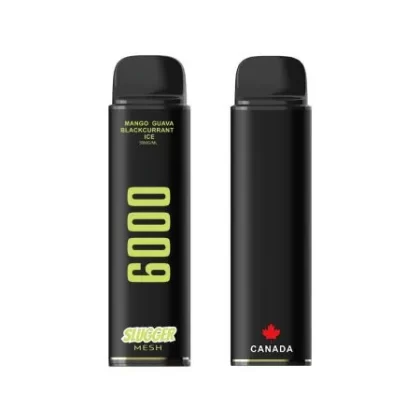 Slugger Black Disposable Vape Mango Guava Blackcurrant Ice 50mg (6000 Puffs)