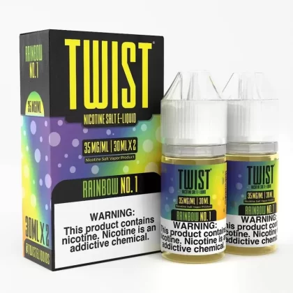 Twist e-Liquids Salt Rainbow No. 1 eJuice - 60mL (2x30mL); Vape Product, Vape Product (EBFD60)