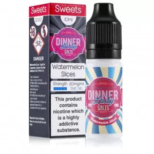 Dinner Lady Watermelon Slices Nic Salt Eliquid – 20mg