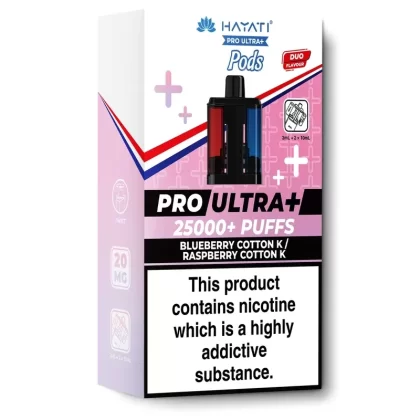 Blueberry Cotton K / Raspberry Cotton K Pro Ultra+ Refill Pods by Hayati - 20 mg/mL (1CBD42)