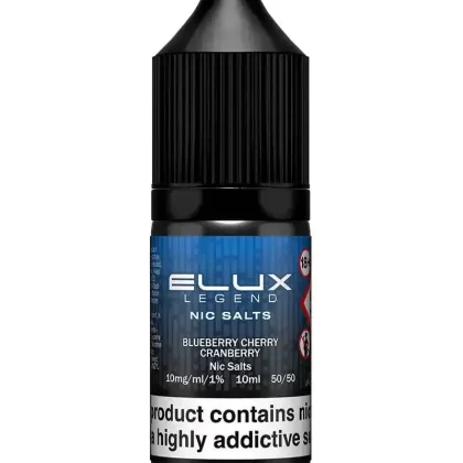 Elux Legend Blueberry Cranberry Cherry Nic Salt Vape Juice - 10mg