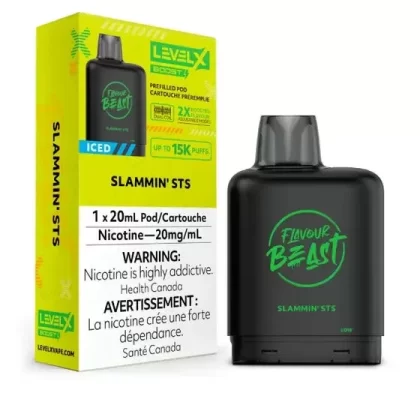 LEVEL X FLAVOUR BEAST BOOST POD 20ML – SLAMMIN STS ICED