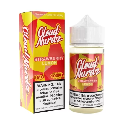 Cloud Nurdz Strawberry Lemon Eliquid (Freebase) – 100mL