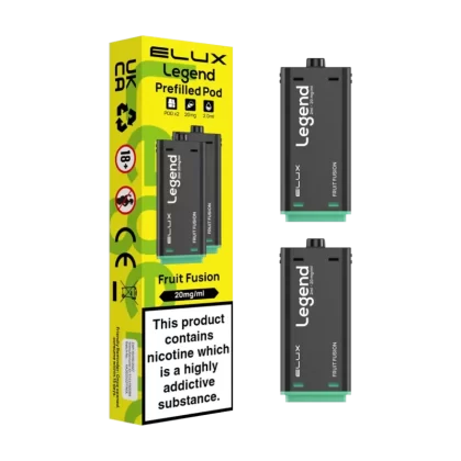 Fruit Fusion Elux Legend 1500 Pods - 20mg - Vape Product (C2B021)