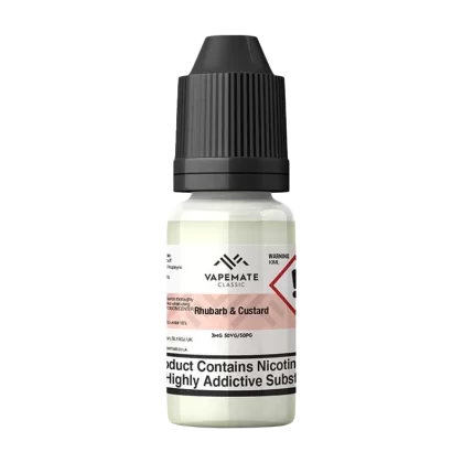 Vapemate Classic Rhubarb & Custard 10ml - Blend#70VG / 30PG>50VG / 50PG3mg>6mg>18mg>0mg>12mg