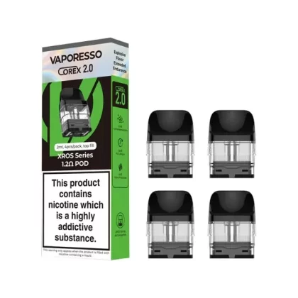 Vaporesso XROS Corex Pods 2.0 (4 Pack) – 1.2Ω Refillable Vape Pods - Eliquidsupply