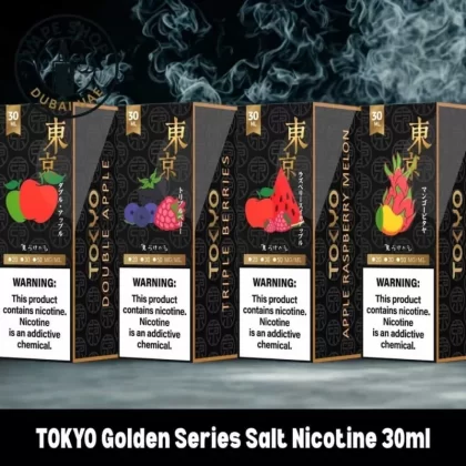 TOKYO Golden Series Salt Nicotine 30ml Vape Juice 30mg & 50mg E-Liquid - Vapeshopdubaiuae
