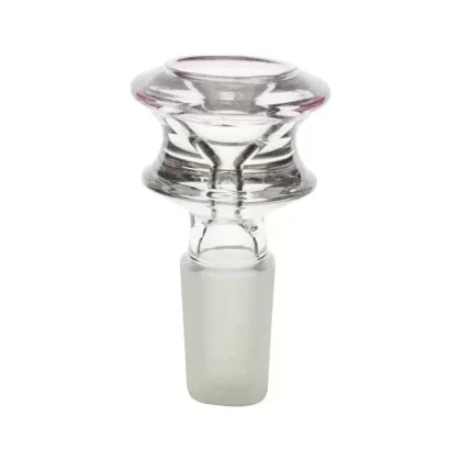 Pink Round Glass Bong Bowl – 14mm Male - Vape Store
