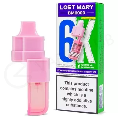 Strawberry Raspberry Cherry Ice Lost Mary BM6000 Refill Pack - Ecigpremium