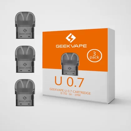 GEEKVAPE U REPLACEMENT POD - 0.7 Ohm, 1.1 Ohm; Single, Pack Of 3
