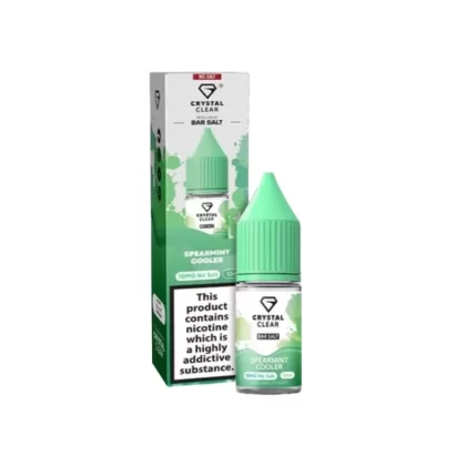 Crystal Clear Bar Salt Spearmint Cooler E Liquid 10ml - Nicotine Strength#20mg>10mg