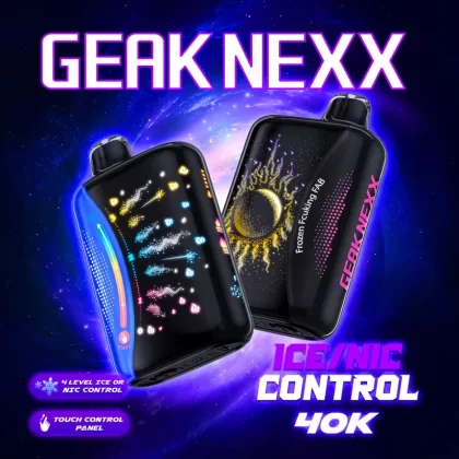 GEAK NEXX Nic/Ice Control 40K Disposable Device - 40,000 Puffs - Tropical Peach Freeze (Ice Adjust)