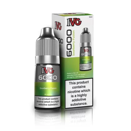 IVG 6000 Sourberry Fusion Nic Salt Vape Juice - Strength 20mg