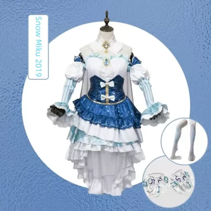 Teal Twin Tails Miku Winter Snowsuit Cosplay Costume - 2019 Snow Festival Outfit