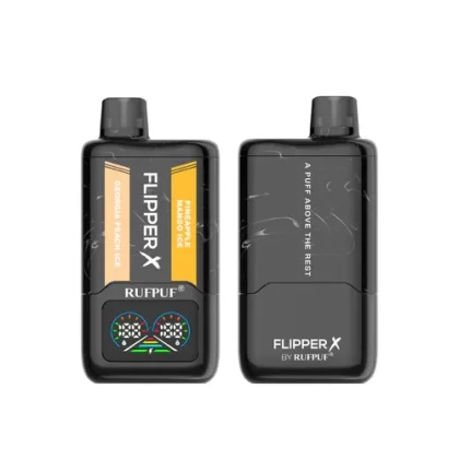 RufPuf Flipper X 20000 Puffs Price in Pakistan – Georgia Peach Ice + Pineapple Mango Ice 40Mg