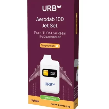 Tangie Dream URB Aerodab 100 Jet Set Pure THCA Live Resin Disposable 1.5G