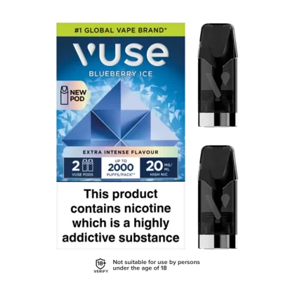 Blueberry Ice Vuse Pro Pods - 20mg - Vape Product (A3F36E)