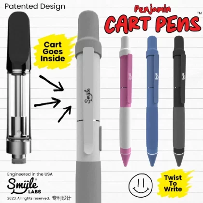 Penjamin Cart Pen - Color#Black>Blue>Silver>Pink