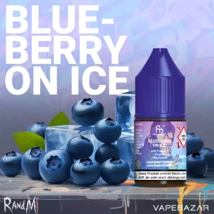 RandM Tornado Liquid – Blueberry on Ice - demineralisiertes Wasser, Propylenglykol; 20mg/ml, Nikotinfrei