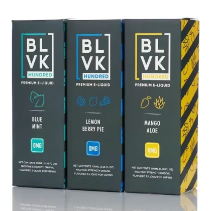 BLVK Hundred - No Nicotine Vape Juice - 100ml (DISCONTINUED) - Lemon Berry Pie
