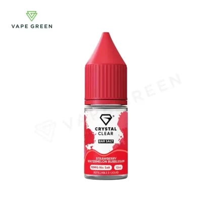 Strawberry Watermelon Bubblegum Nic Salt E-Liquid by Crystal Clear - Eliquidsupply
