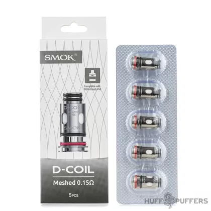 Smok D Coils - 0.15 ohm Meshed (55–65W), 0.23 ohm Meshed (45–55W)