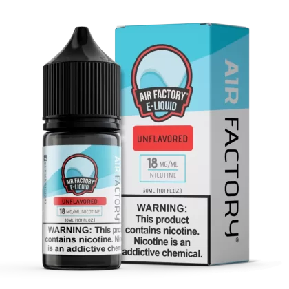 Air Factory Unflavored 30ml Nic Salt Vape Juice - Vape Product, Vape Product