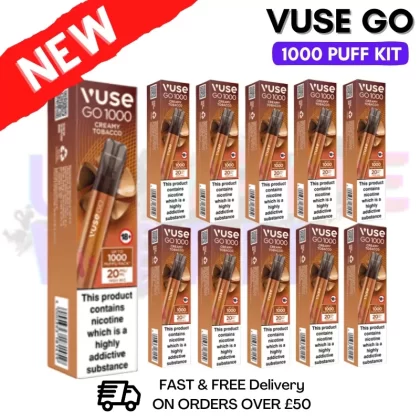 Vuse Go 1000 Creamy Tobacco Box Of 10 – LAST STOCK