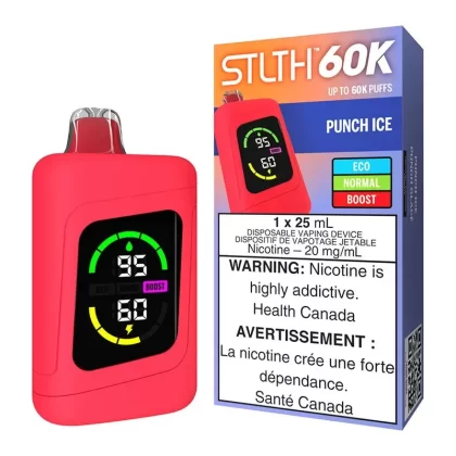 STLTH 60K Disposable Vape Device – Punch Ice - 20mg/mL