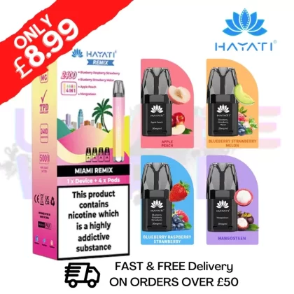 Miami By Hayati Twist 2400 Remix 4 IN 1 Bar Kit
