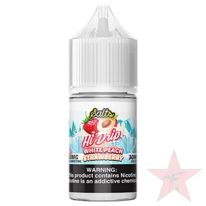 Hi Drip – White Peach Strawberry Iced – Salt Nic – 30mL - Redstarvapor