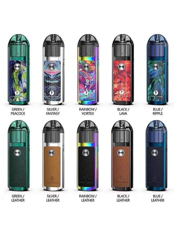 Lost Vape Lyra Pod Vape Kit - Silver Leather - Image 2