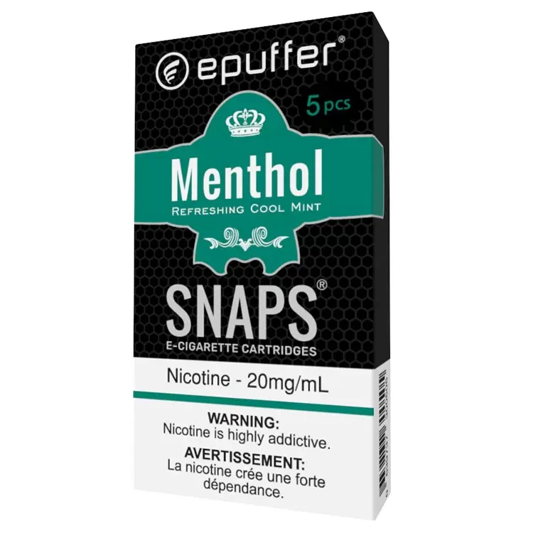SNAPS E-CIG MENTHOL CARTS 5-PACK