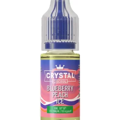 SKE Crystal Blueberry Peach Ice Nic Salt Vape Juice - Strength 20mg