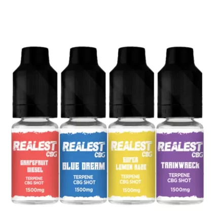 Realest CBD 1500mg Terpene Infused CBG Booster Shot 10ml - Vape Co