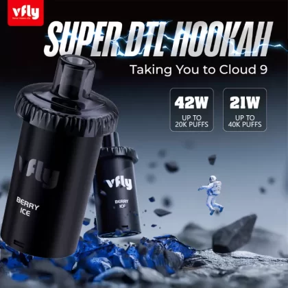 VFLY Super DTL Hookah 40K Disposable E-Hookah POD - 40000 Puffs (2 Count)